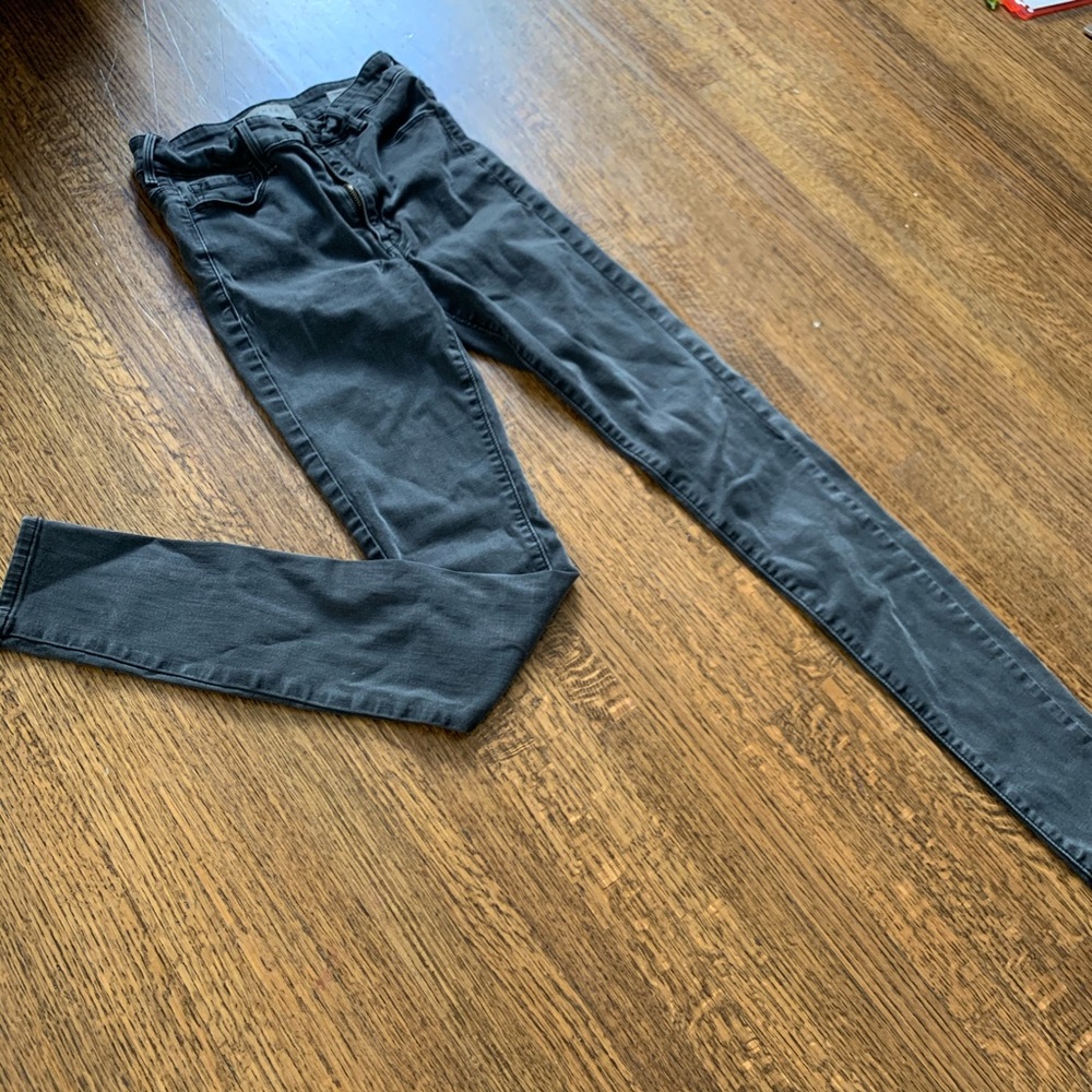 Black faded jeans